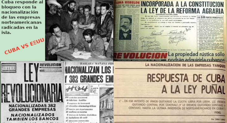 Nationalization in Cuba against the US blockade II 1 Nationalization against blockade