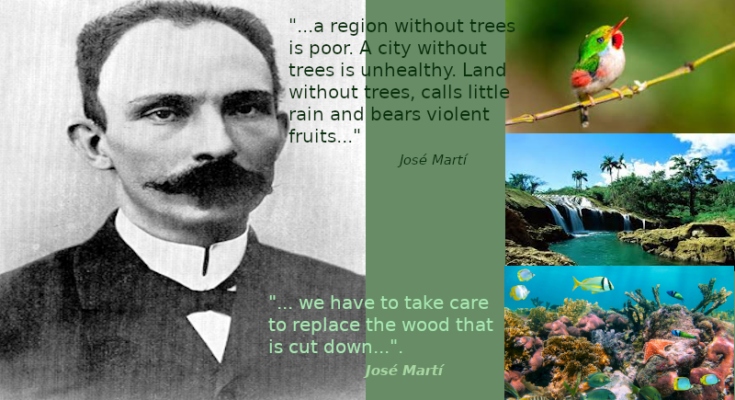 José Martí about the relationship man-nature