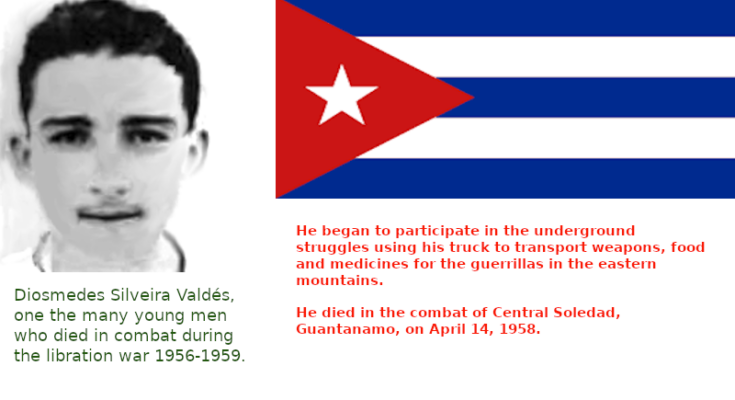 Diosmedes Silveira: a young patriot whom Maffo will never forget 1 Diosmedes Silveira Valdés, a hero Maffo will never forget.