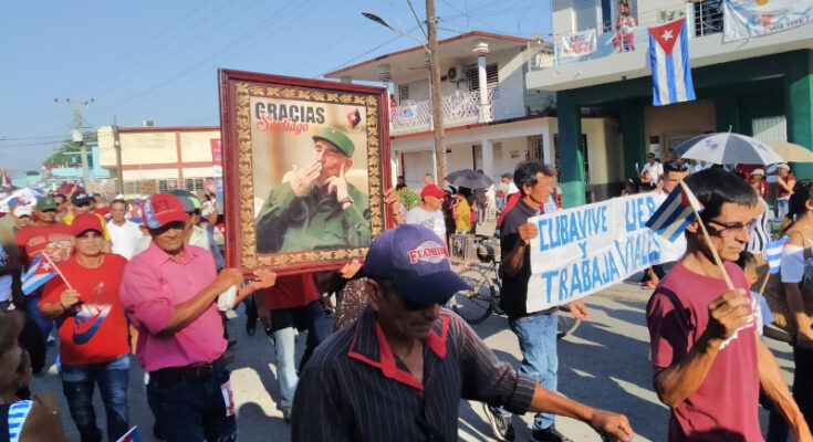 May 1st Parade in Contramaestre evoked Fidel Castro 1 May Day in Contramaestre