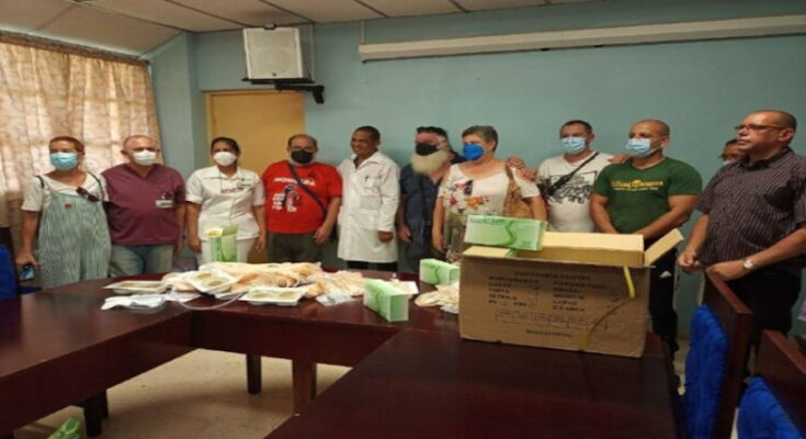 European brigades of solidarity with Cuba donate supplies to health services