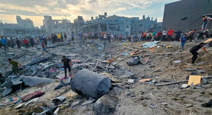 Hundreds killed and wounded after Israel’s bombing of camp 1 Hundreds killed and wounded after Israel’s bombing of camp