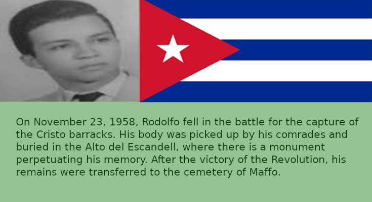 Rodolfo Rodriguez, Contramaestre hero turned into a legend 1 rodolfo 1