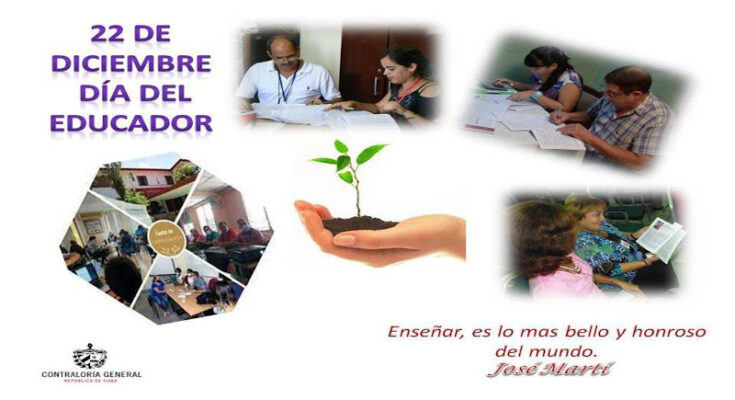Gratitude and respect for Cuban educators.