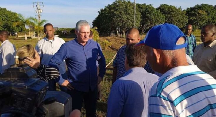 Diaz-Canel visits economic and social centers in Matanzas