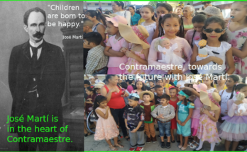 Martí, paradigm for Cuban children 1 José Martí, paradigm of the new generations in Contramaestre.