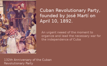 Genesis of the Cuban Revolutionary Party 1 Cuban Revolutionary Party founded by José Martí on April 10, 1892.