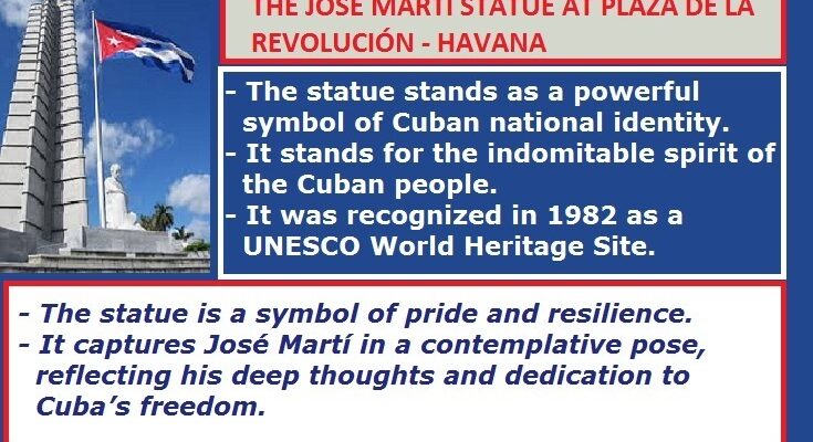 The José Martí statue at Plaza de la Revolución