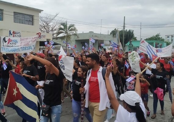 May Day in Contramaestre, Cuba