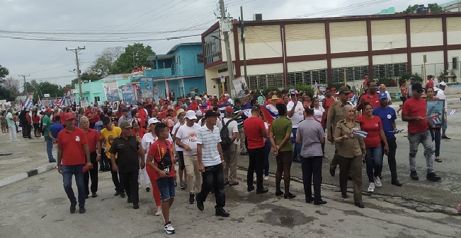 Jubilation and enthusiasm at the May Day parade in Contramaestre 4 May Day in Contramaestre, Cuba