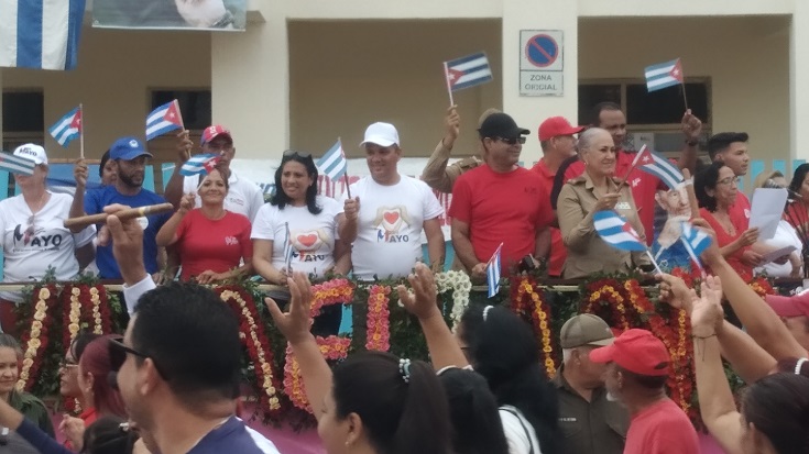 Jubilation and enthusiasm at the May Day parade in Contramaestre 6 May Day in Contramaestre, Cuba