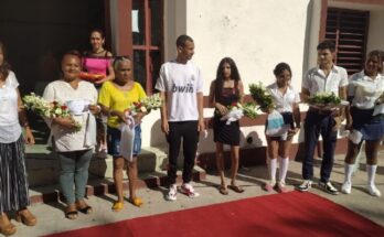 New teachers in Contramaestre coming from pedagogical schools 3 Pedagogical school graduation in Contramaestre