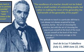 José de la Luz, one of the forefathers of Cuban pedagogy 1 José de la Luz, a starter light