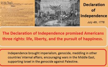 July 4th in the USA: Joyful and painful reminder 1 The Independence of the Thirteen Colonies