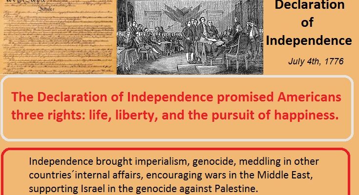 July 4th in the USA: Joyful and painful reminder 1 The Independence of the Thirteen Colonies