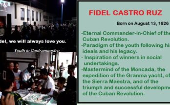 New generations lead homage to Fidel in Contramaestre 1 Youth in Contramaestre pay tribute to Fidel Castro.