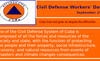 Civil defense: without breaking the bond of affection 1 Civil Defense Workers' Day in Cuba