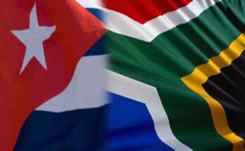 South Africa strongly and unwaveringly supports an end to the blockade of Cuba 1 South Africa strongly and unwaveringly supports an end to the blockade of Cuba