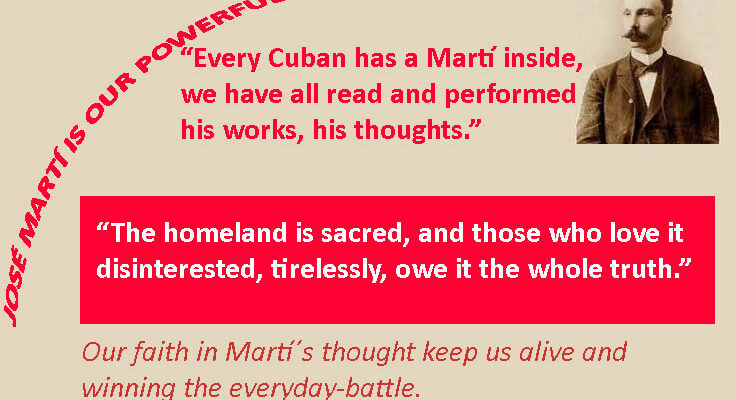 José Martí´s thought, our strenght 1 Marti and his thought today