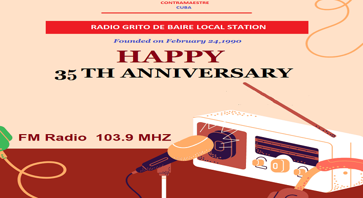 Radio Grito de Baire celebrates one more anniversary 1 Radio Grito de Baire is celebrating one mora anniversary