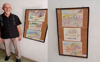Exhibition of paintings by local artist in honor of Contramaestre's foundation 1 Exhibition in honor of the 111th anniversary of the city of Contramaestre
