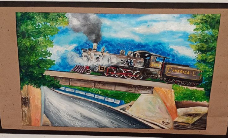 Exhibition of paintings by local artist in honor of Contramaestre's foundation 5 Event and exhibitin Contramaestre