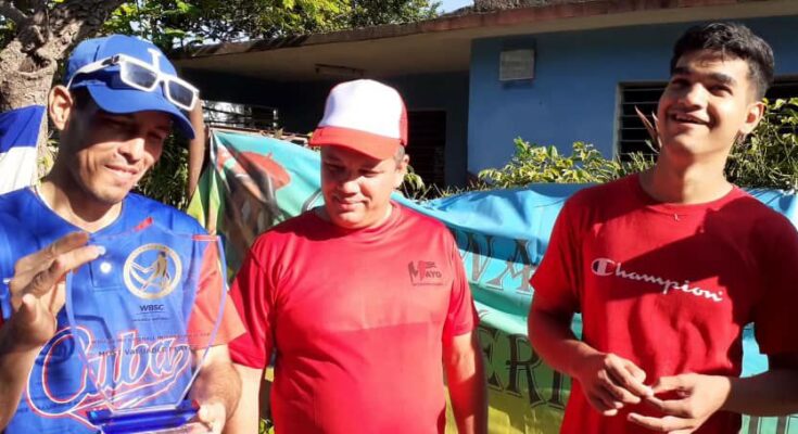 Maikel Merino, a Contramaestrian world champion in baseball for the blind.