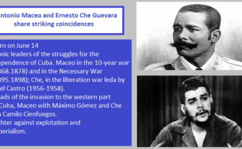Antonio Maceo and Che Guevara share striking coincidences 1 Antonio Maceo and Ernesto Che Guevara share string coincidences.
