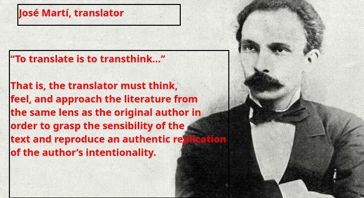 Recalling José Martí on the International day of translators 1 José Martí, translator
