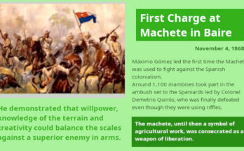 First Charge at the Machete against the Spanish colonialism, November 4, 1868