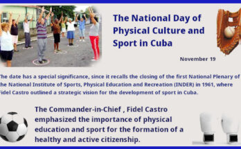 Sports and Physical Culture Day in Cuba