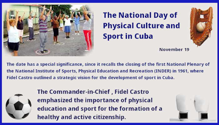 Sports and Physical Culture Day in Cuba
