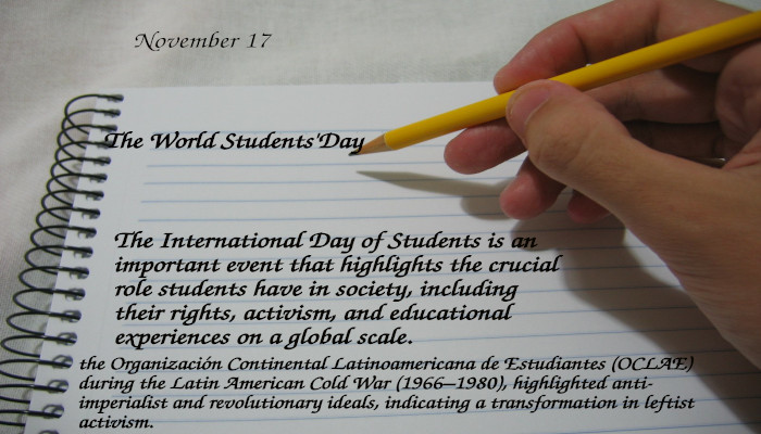 The International Day of Students 1 The International Students’ Day