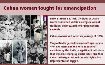 Cuban women fought for emancipation