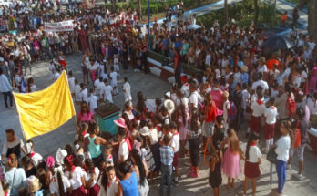 Children in Contramaestre honor Jose Marti