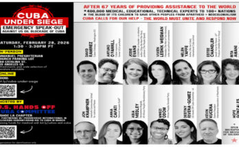 US people against the US blockade on Cuba