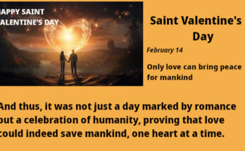 Saint Valentine's Day. Love