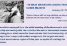 Manifesto from La Sierra Maestra