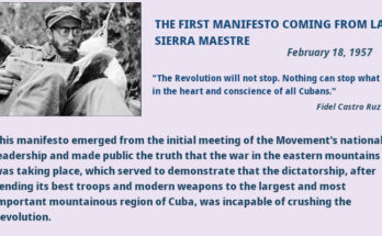 Manifesto from La Sierra Maestra