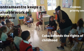 Valuable work of childcare in Contramaestre