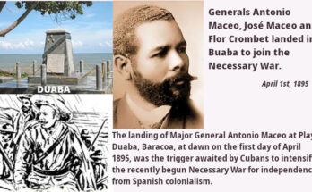 Antonio Maceo's arrival in Cub on April 1895 by Duaba