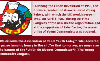 Young Communist League, Fidel Castro's Creation