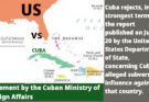 Statement from the Cuban Ministry of Foreign Affairs
