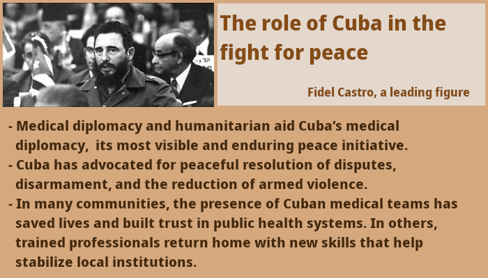 Cuba for global peace 1 Cuba for peace