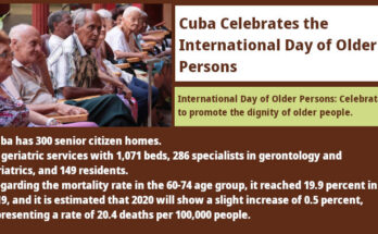 Cuba celebrates the International Day of the Older Persons