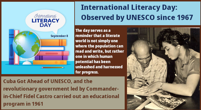 Cuba celebrates the International Literacy Day 1 International Literacy Day