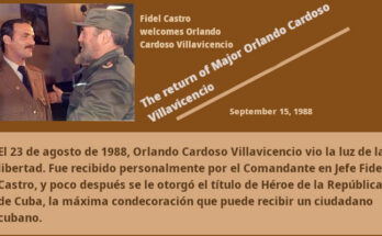Orlando Cardoso Villavicencio arrives in Cuba