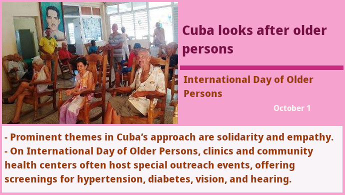 Cuba takes care of her older persons