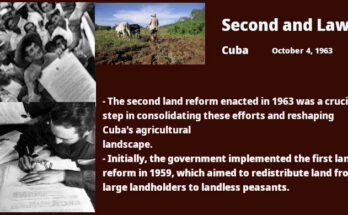 Second Land Law in Cuba