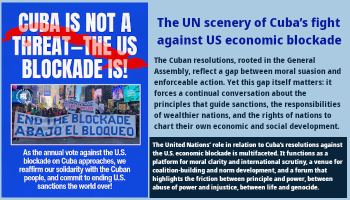 The UN scenery of Cuba’s fight against US economic blockade 1 The UN scenery of Cuba’s fight against US economic blockade